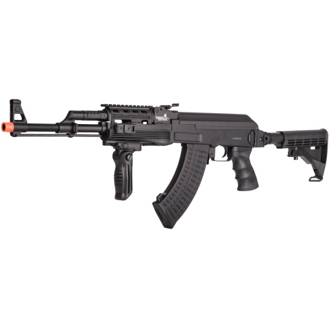 Lancer Tactical Airsoft Full Metal AK-47 AEG w/ LE Stock, Battery & Charger (Color: Black)