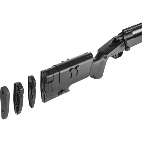 Double Eagle M62 Bolt Action Airsoft Spring Sniper Rifle (Color: Black)