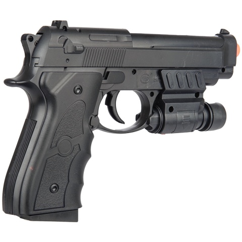 UK Arms G52R Airsoft Spring Powered Pistol w/ Laser - BLACK