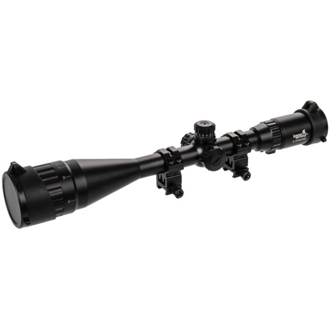 Lancer Tactical Airsoft  6-24X50 AOL Red & Green & Blue Scope w/ Sun Shade