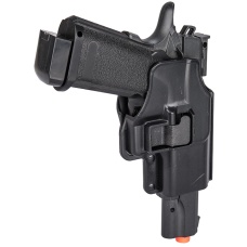 Galaxy M1911 Airsoft Metal Spring Pistol w/ Holster - BLACK