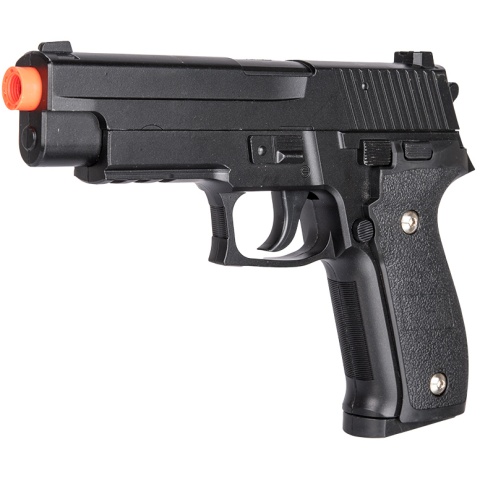 Galaxy G26H Airsoft Full Metal Spring Pistol w/ Holster - BLACK