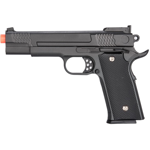 Galaxy P226 Airsoft Metal MilSlim Spring Pistol w/ Holster - BLACK
