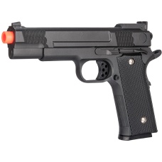 Galaxy P226 Airsoft Metal MilSlim Spring Pistol w/ Holster - BLACK