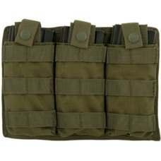 Lancer Tactical Triple MOLLE M4 Magazine Pouch - OLIVE DRAB