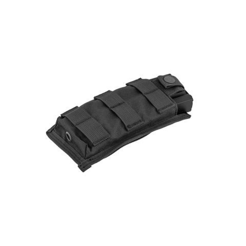 Lancer Tactical 1000D Nylon Single MOLLE Pouch - BLACK