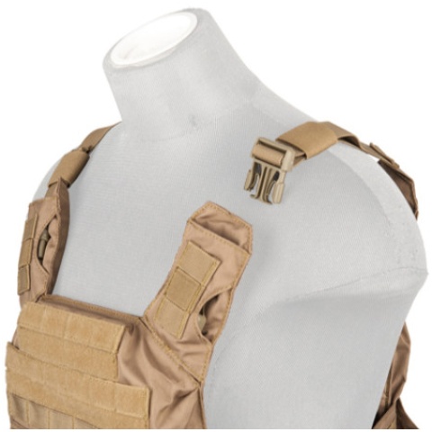 Lancer Tactical Nylon Speed Attack Tactical Vest (Khaki)