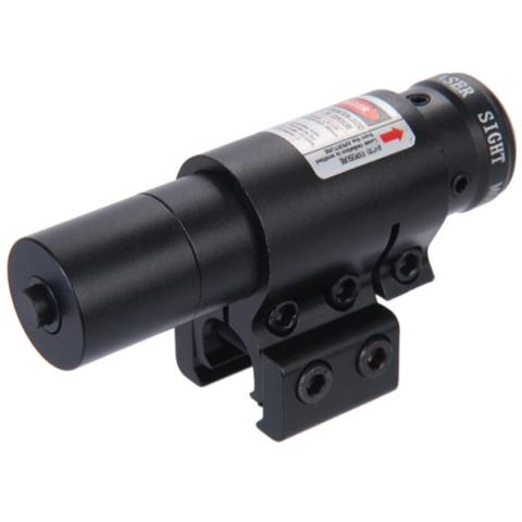 Lancer Tactical Metal Red Laser Aiming Dot Sight - BLACK