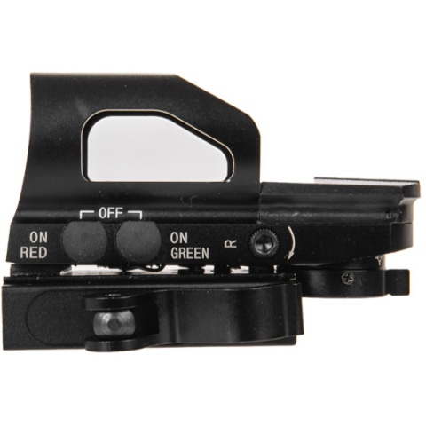 Lancer Tactical Multi Reticle Green and Red Dot Sight (Color: Black)