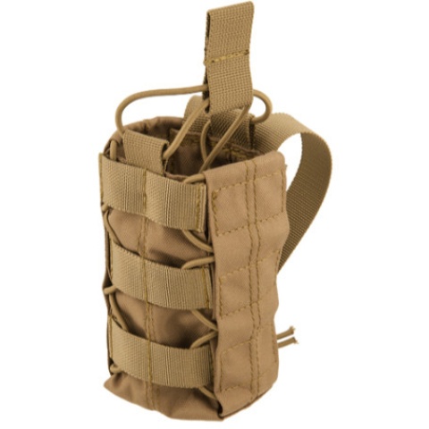Lancer Tactical Airsoft Radio/Canteen Paracord Pouch - KHAKI