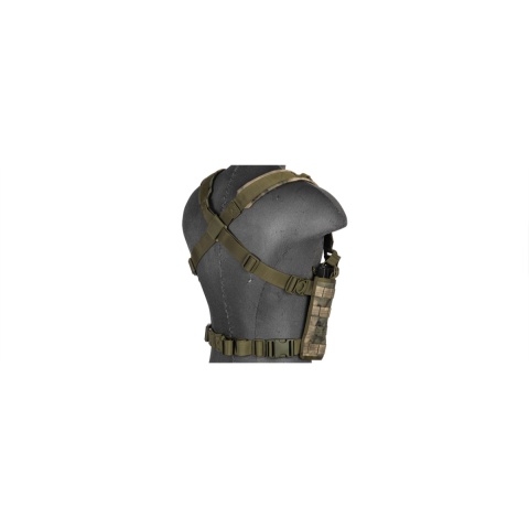 Lancer Tactical Chest Rig w/ Concealed Magazine Pouch - AT-FG