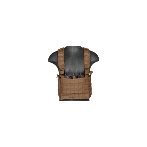 Lancer Tactical Chest Rig w/ Concealed Magazine Pouch - KHAKI