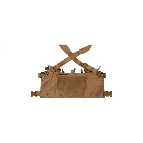 Lancer Tactical Chest Rig w/ Concealed Magazine Pouch - KHAKI