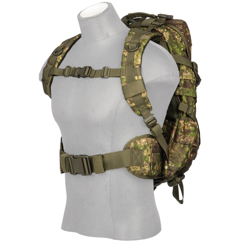 Lancer Tactical 600D Polyester Fast Pack EDC Backpack - PC GREEN