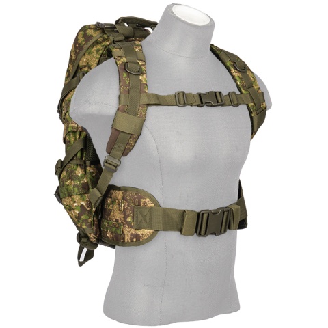 Lancer Tactical 600D Polyester Fast Pack EDC Backpack - PC GREEN