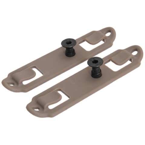 Lancer Tactical Airsoft Belt MOLLE Backplane - DE