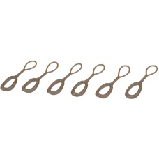 Lancer Tactical Airsoft 6 Pack Zipper Pull Tabs - DE