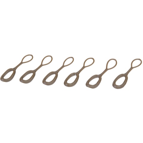 Lancer Tactical Airsoft 6 Pack Zipper Pull Tabs - DE