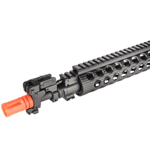 Lancer Tactical Metal M4 Modular RIS MOD2 Airsoft AEG Rifle -BLACK