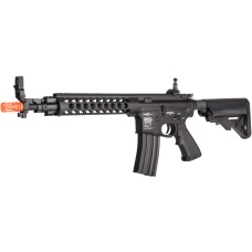 Lancer Tactical Metal M4 Modular RIS MOD2 Airsoft AEG Rifle -BLACK