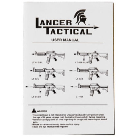 Lancer Tactical Airsoft LT-24 CQB M4 AEG w/ Free Float Rail - BLACK