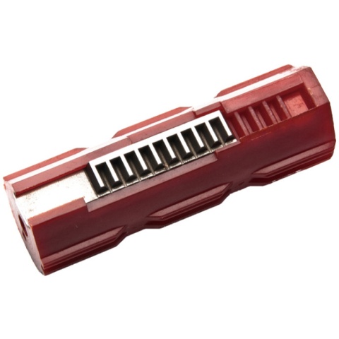 Lonex Extreme Toughness Polycarbonate Airsoft Piston-Ten Teeth - RED