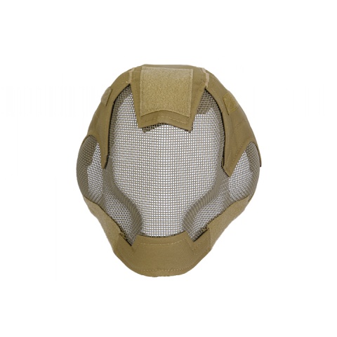 Airsoft V6 Full Face Strike Mesh Mask - TAN
