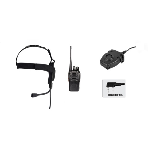 zBowman Elite II Headset & Zpeltor PTT w/ Baofeng 888S Radio Set - FG