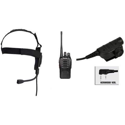 zBowman Elite II Headset & ZSILYNX PTT w/ Baofeng 888S Radio - FOLIAGE