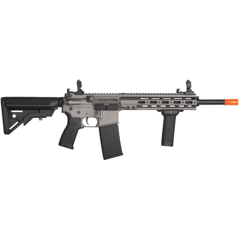 Lancer Tactical Bravo MK1 SMR Black Jack Airsoft Rifle - MIDNIGHT GRAY