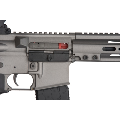 Lancer Tactical Bravo MK1 SMR Black Jack Airsoft Rifle - MIDNIGHT GRAY