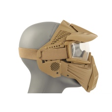 AMA Full Face Airsoft Mask w/ Eye Safety & Visor - TAN