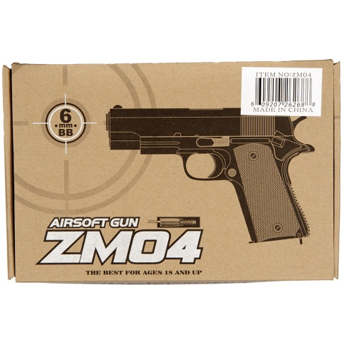 Cyma Airsoft Spring Polymer Compact Pistol - BLACK