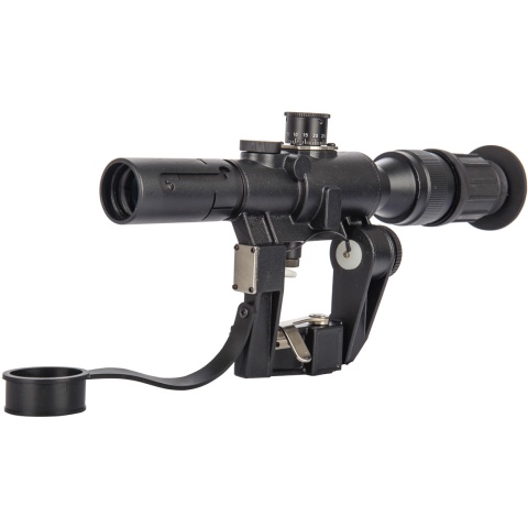 AMP Tactical 4x26 SVD Airsoft Dragunov Scope w/ PSO-1 Reticle - BLACK - DISCONTINUED