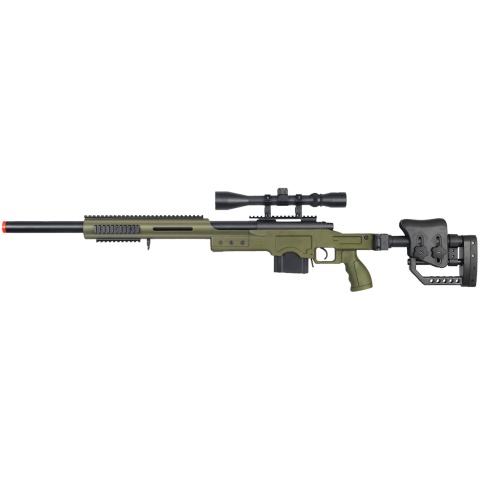 WellFire MB4410 Bolt Action Sniper Rifle w/ 3-9x40 Rifle Scope - OD GREEN