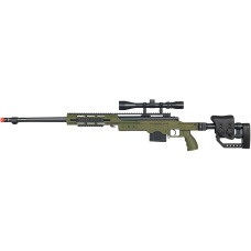 Well MB4411 Airsoft Bolt Action Sniper Rifle w/ 3-9x40 Scope - OD GREEN