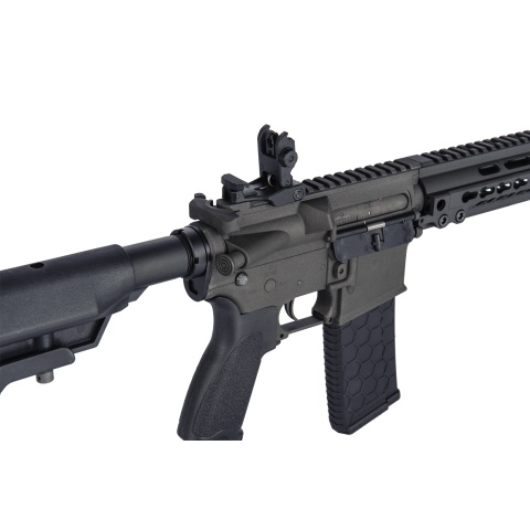 Lancer Tactical Airsoft M4 SMR AEG Black Jack Carbine - BLACK