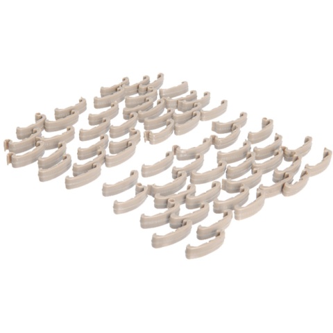 Lancer Tactical Airsoft 60pc Rail Index Clip Set - TAN