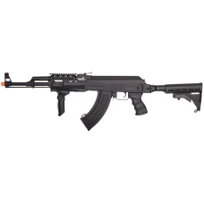 Lancer Tactical AK-47 LT-728C Airsoft AEG Rifle w/ Retractable Stock- Black) - ( GUN ONLY )