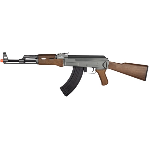 Lancer Tactical AK4 LT-728 AEG Airsoft Rifle w/ Full Stock (Color: Black / Faux Wood)