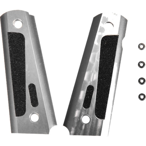 Lancer Tactical Airsoft 1911 MEU Pistol Grip Cover - GRAY