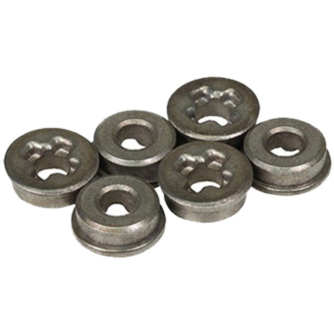 Lancer Tactical Airsoft 6pc 7mm Oilless Cross Slot Bushing Set
