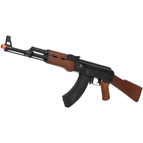 JG Full Metal Gearbox AK47 Airsoft AEG Rifle - IMITATION WOOD