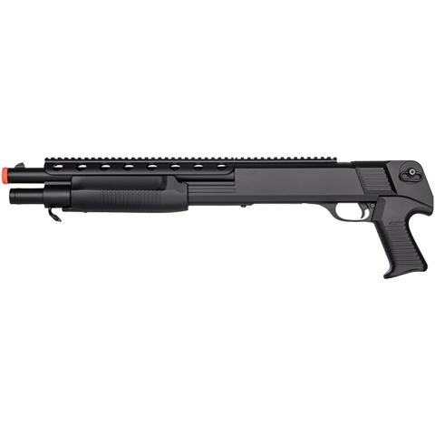 Double Eagle M309 Tactical Pump Action Springer Shotgun (Color: Black)