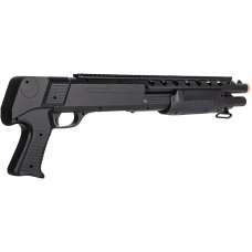 Double Eagle M309 Tactical Pump Action Springer Shotgun (Color: Black)