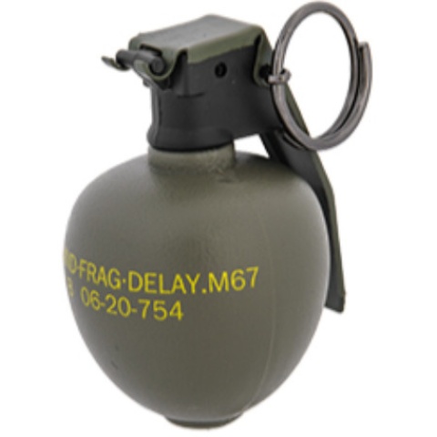 AMA Tactical Plastic M67 Dummy Frag Grenade - OLIVE DRAB GREEN