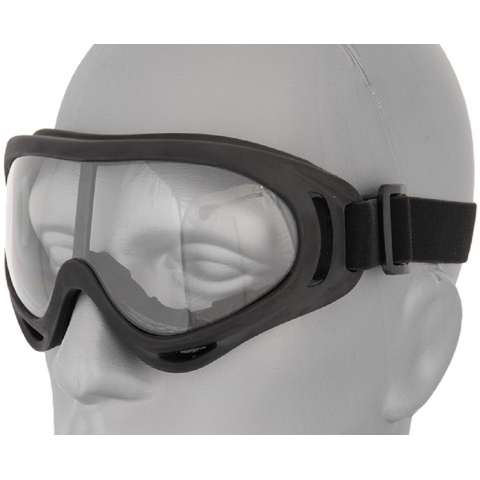 AMA Tactical Airsoft Safety Protective Lens Goggles - CLEAR