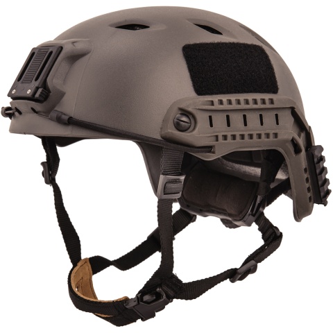 Lancer Tactical ACH Base Jump Airsoft Gear Helmet - SMOKE GRAY - L/XL