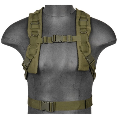 AMA Airsoft 600D Nylon Y Structure MOLLE Backpack - OLIVE DRAB