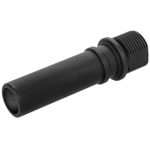 JG Airsoft Metal Flash Hider Replacement for R2 Scorpion AEG - BLACK